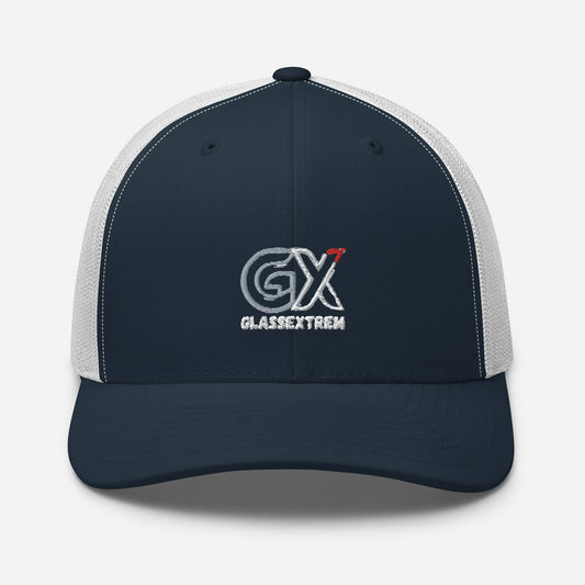 Gorra GX Tipo Trucker Navy y Blanca